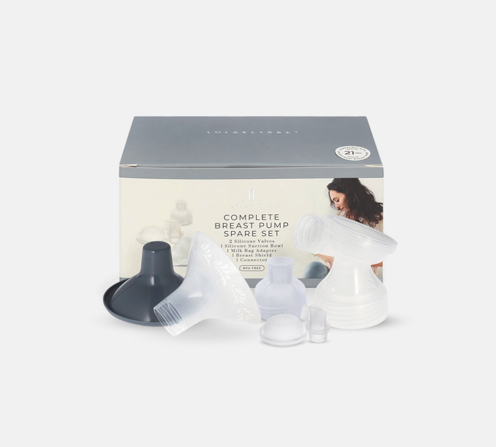 Complete Breast Pump Spare Set For Lola&Lykke Smart Electric Breast Pump 27mm