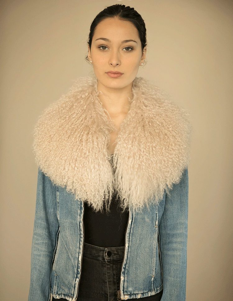 mongolian fur collar