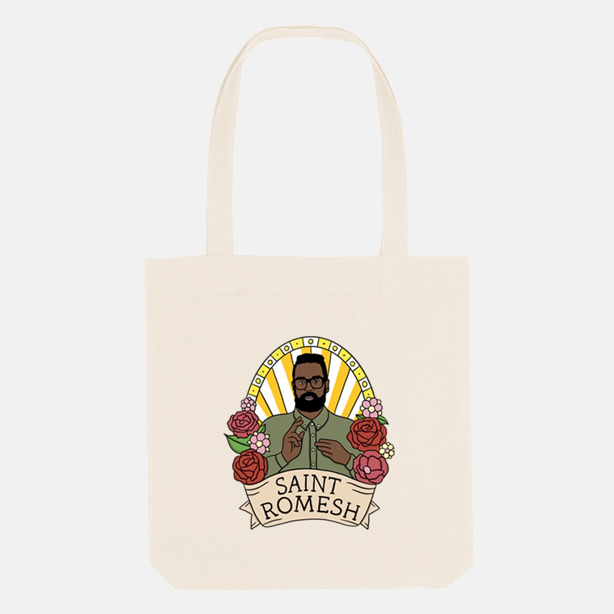 Saint Romesh Tote Bag, Vegan Gift