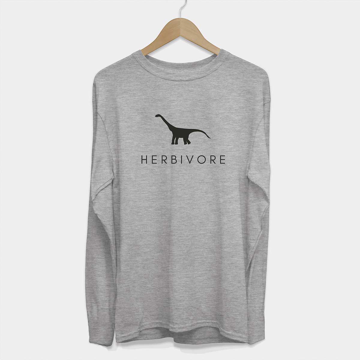 Long Sleeve Herbivore Dinosaur Men’s T-shirt