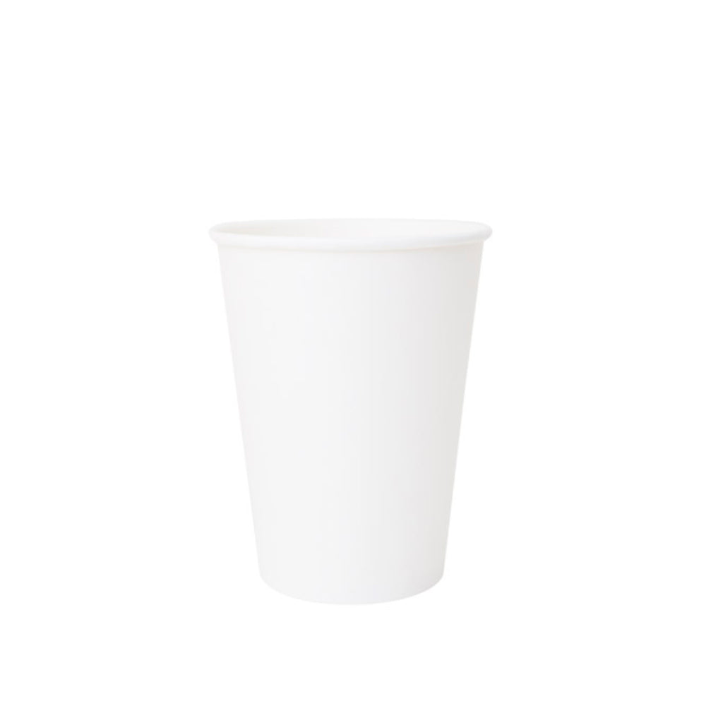 white plastic disposable cups