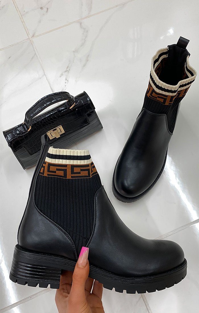 black matte chelsea boots