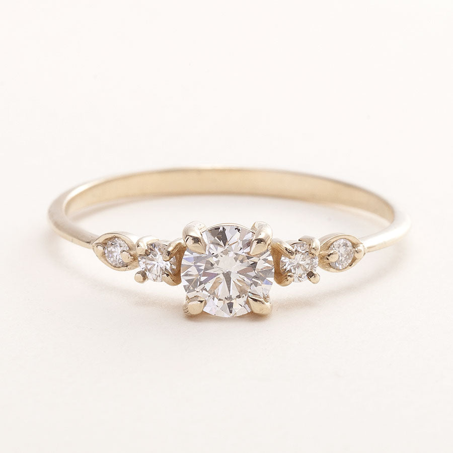 five-moissanite-engagement-ring