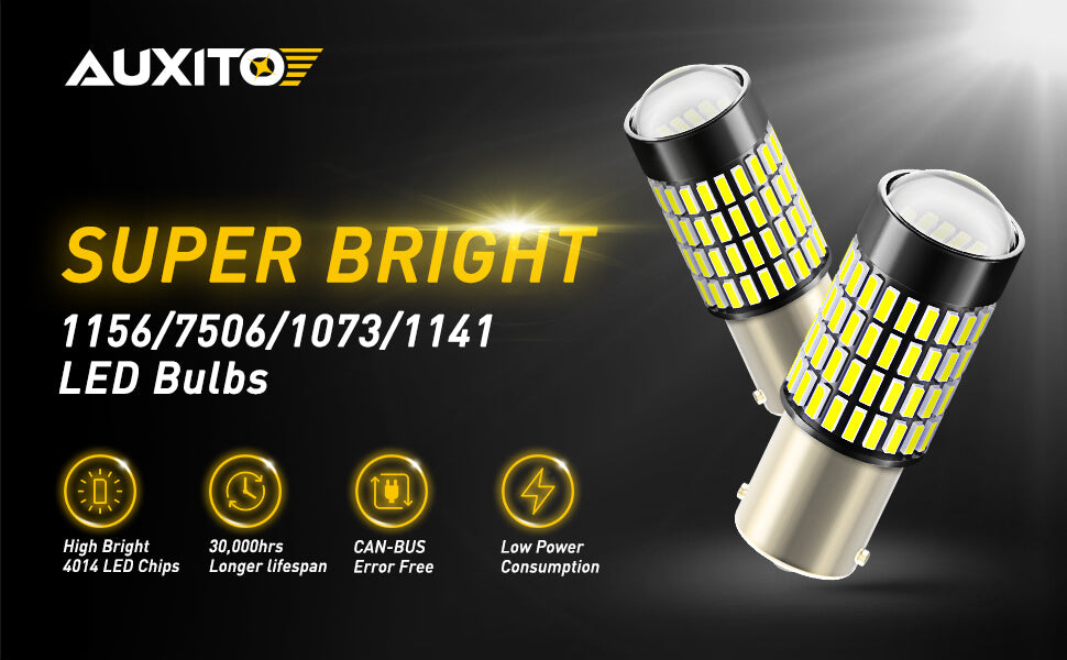 Super Bright 1156 LED Bulb Reverse Light, 2800 Lumens, P21W 1141 1073 —  AUXITO