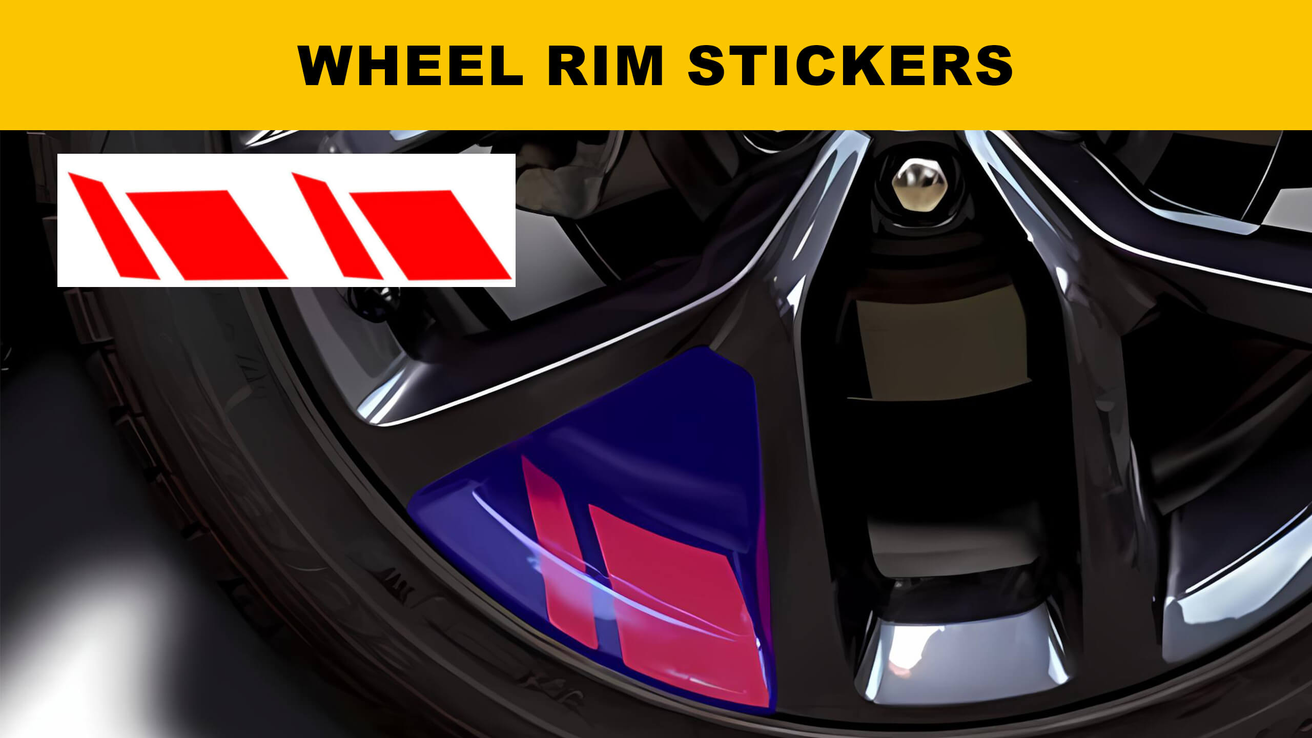 wheel rim stickers