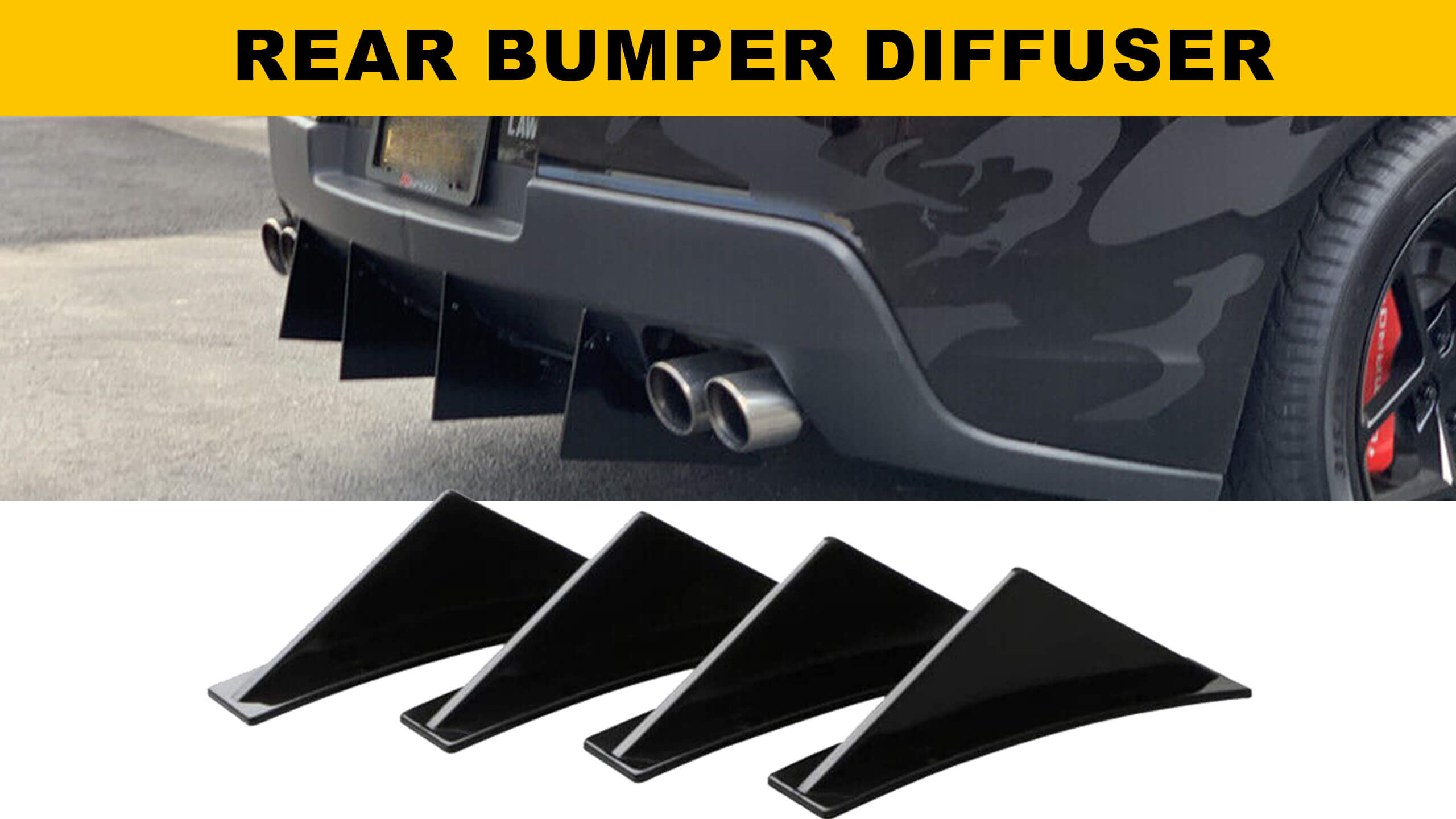 rear bumper diffuser
