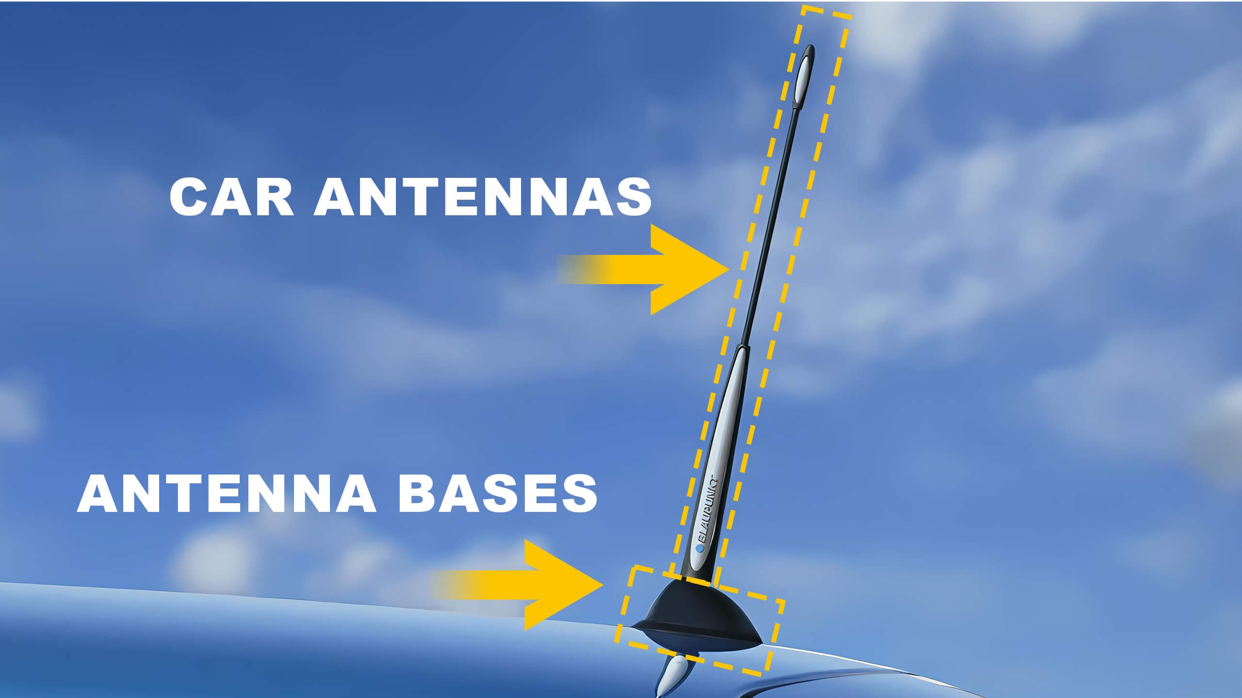 Car Antennas and Antenna Bases