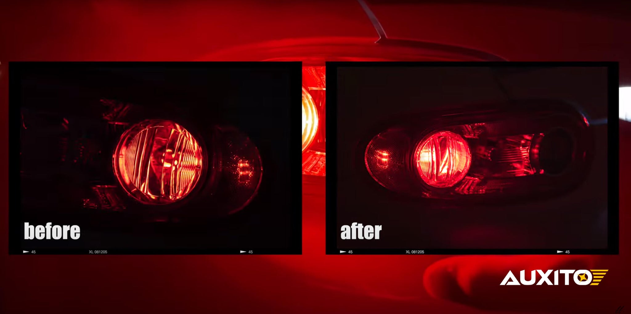 7443 LED Bulb Red, 7440 7443R LED Bulbs T20 7441 7444 LED Lights for Brake  Tail Lights — AUXITO