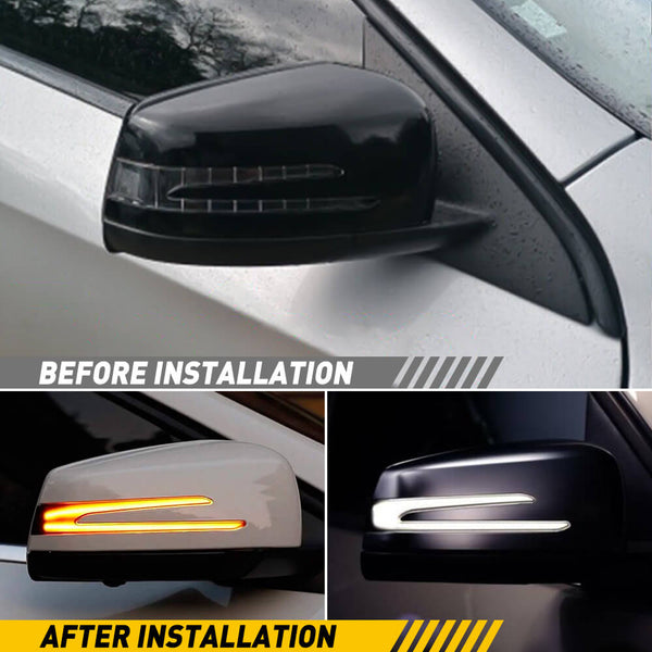 Smoked W/Sequential LED Side Mirror Lights For Mercedes Benz S204 W204 Vito  W639 – Tacos Y Mas