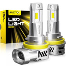 H11 LED Headlight Bulbs H8 H9 18000LM 6500K Cool White | AUXITO M3S Series