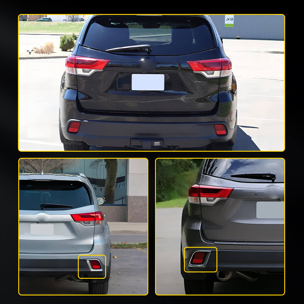 Rear Bumper Reflector Set For 2014-2019 Toyota Highlander Rear Left & Right