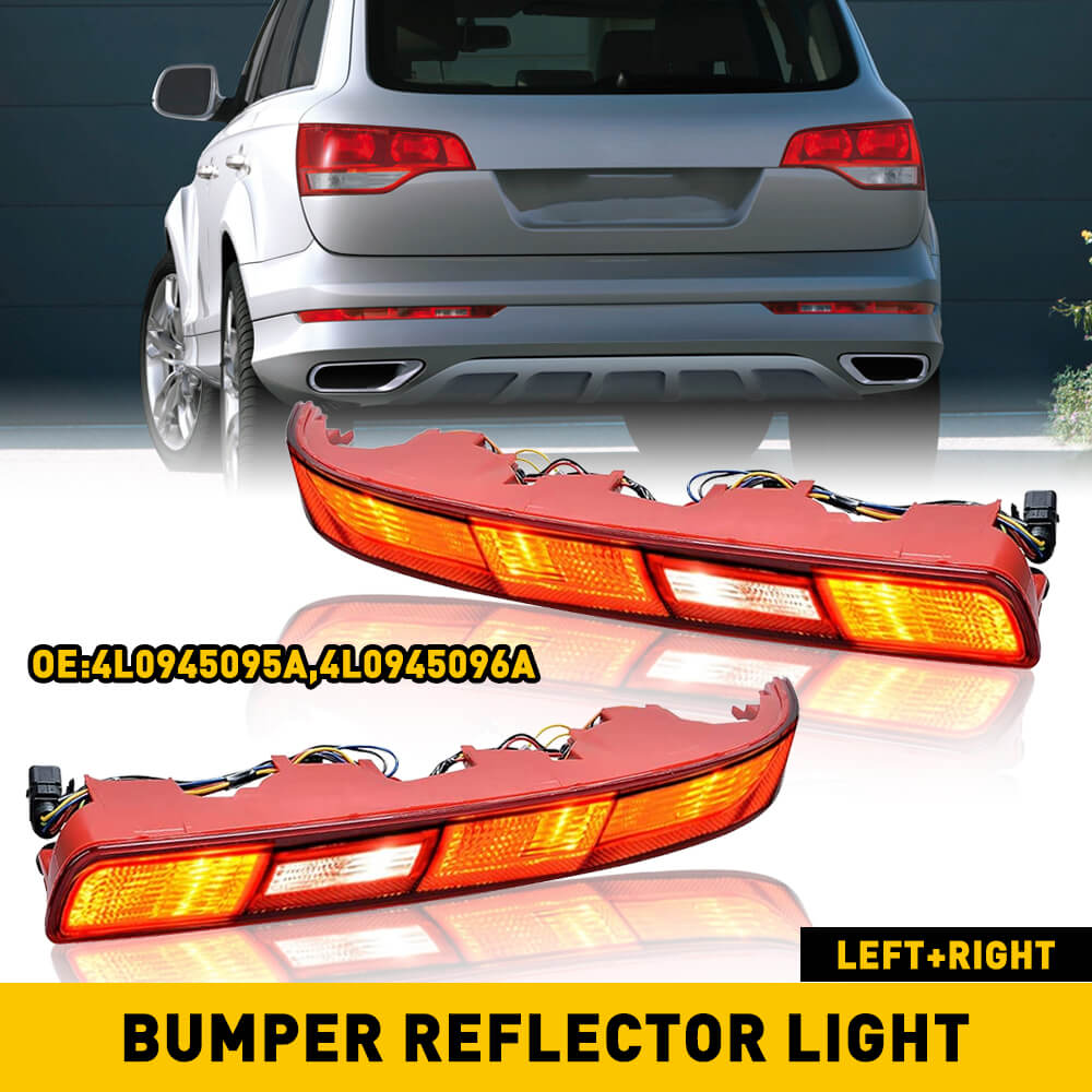  Rear Bumper Reverse Tail Light Fog Lamp Compatible with 2006-2015 Audi Q7 (US version only)