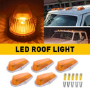 5Pcs Smoked/Yellow Len LED Truck Cab Light for 73-97 Ford F150 F250 F350 and F Series Super Duty Pickup Truck