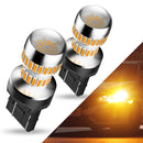 7443 LED Bulb Amber Yellow 7440, 7443, 7444, W21W, WY21W AUXITO LED Turn Signal Light Bulbs Blinker Parking Side Marker Lights