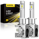 AUXITO H1 LED Headlight Bulb, 15000LM Per Set, 6500K Xenon White, Mini Size Wireless Headlight