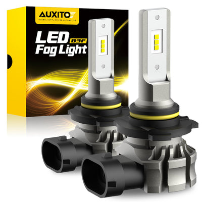 AUXITO H7 LED Headlight Bulb, 1:1 Mini Size , 6500K White, 8 CSP Chips  Super Bright , Fanless Fog Lights Halogen Replacement Bulb, Pack of 2 