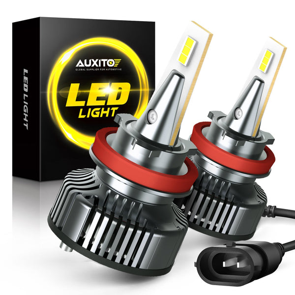 open haard Geologie beginsel H11 LED Bulb Headlight Forward Lighting 400% Brighter, Mini Size, 80W 16,000 LM Per Pair, CanBus Ready, Beam Adjustable Lamp — AUXITO