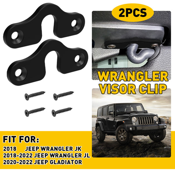 Sun Visor Clips for 2018-2022 Jeep JK, JL, JT Gladiator and Wrangler | —  AUXITO