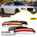 LED Side Marker Light for 2015-2021 Chrysler 300, Smoked Lens Amber/Red