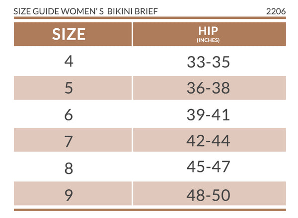 Latex-free Women's Bikini Brief (2/pack | Natural) – Cottonique ...