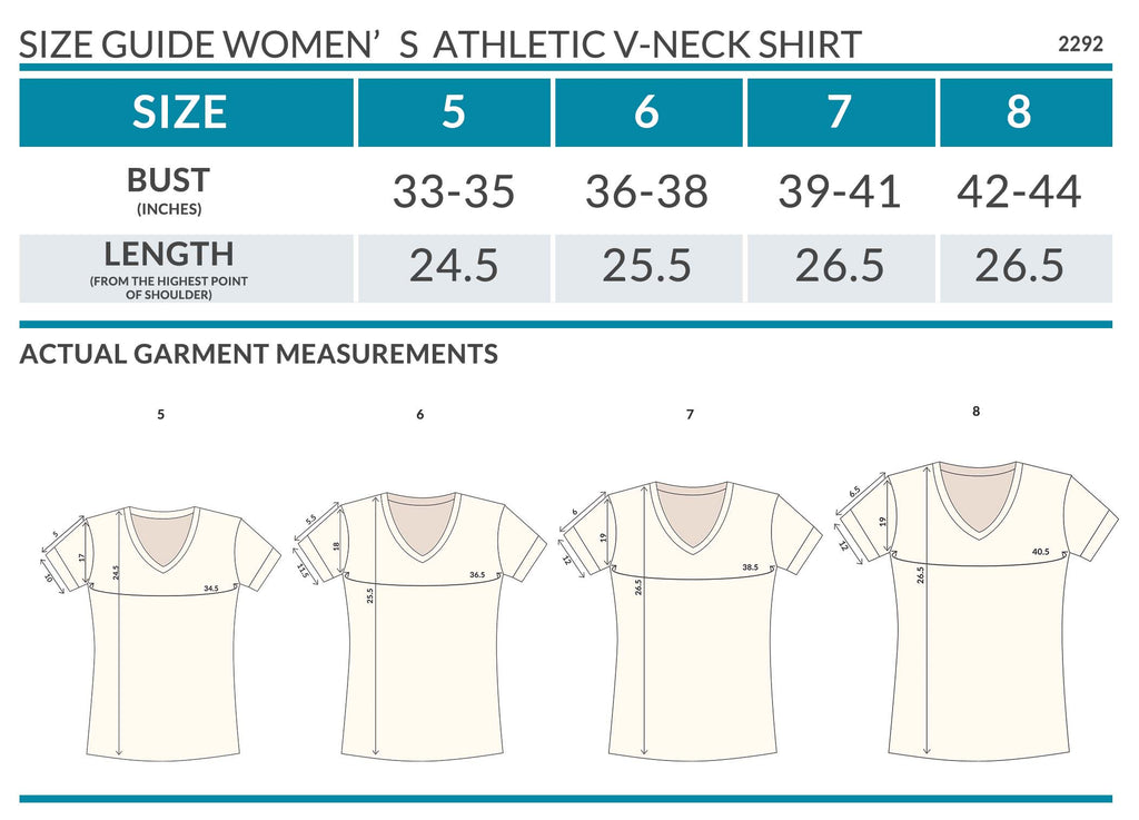 Women's Athletic V-Neck Shirt – Cottonique - Allergy-free Apparel