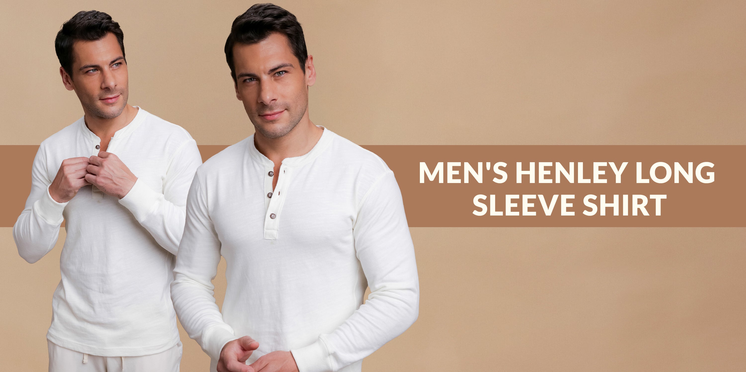 hypoallergenes Henley-Langarmshirt für Herren