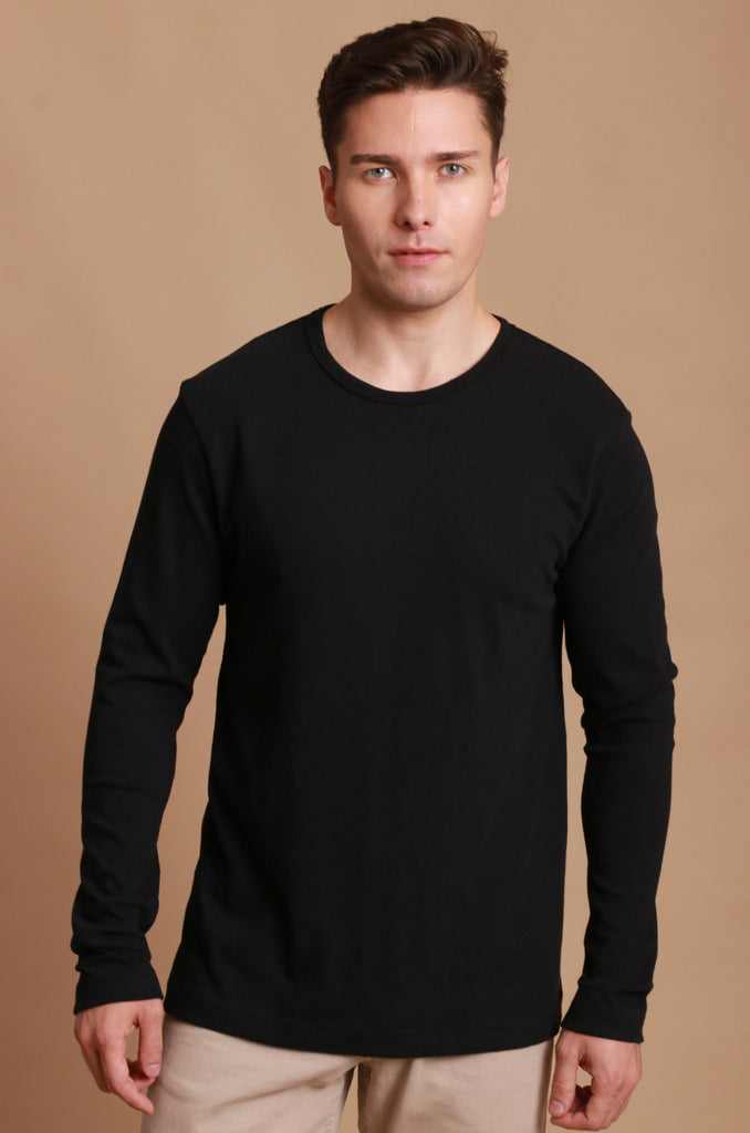 Men's Carefree Unshrinkable Tee, Traditional Fit, Long-Sleeve