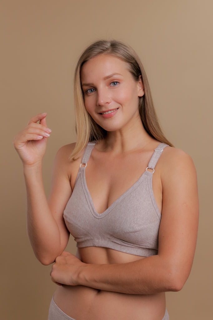 Soutien-gorge court hypoallergénique à dos nageur pour femme