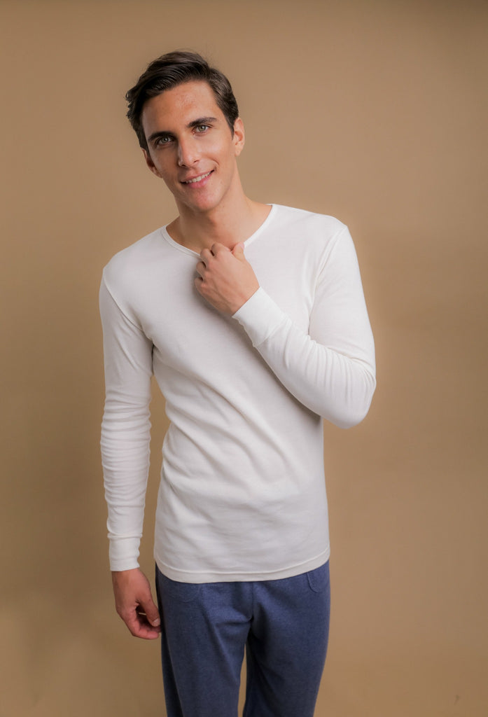 Hypoallergenic Men's T-shirt ( Natural ) – Cottonique - Allergy-free Apparel