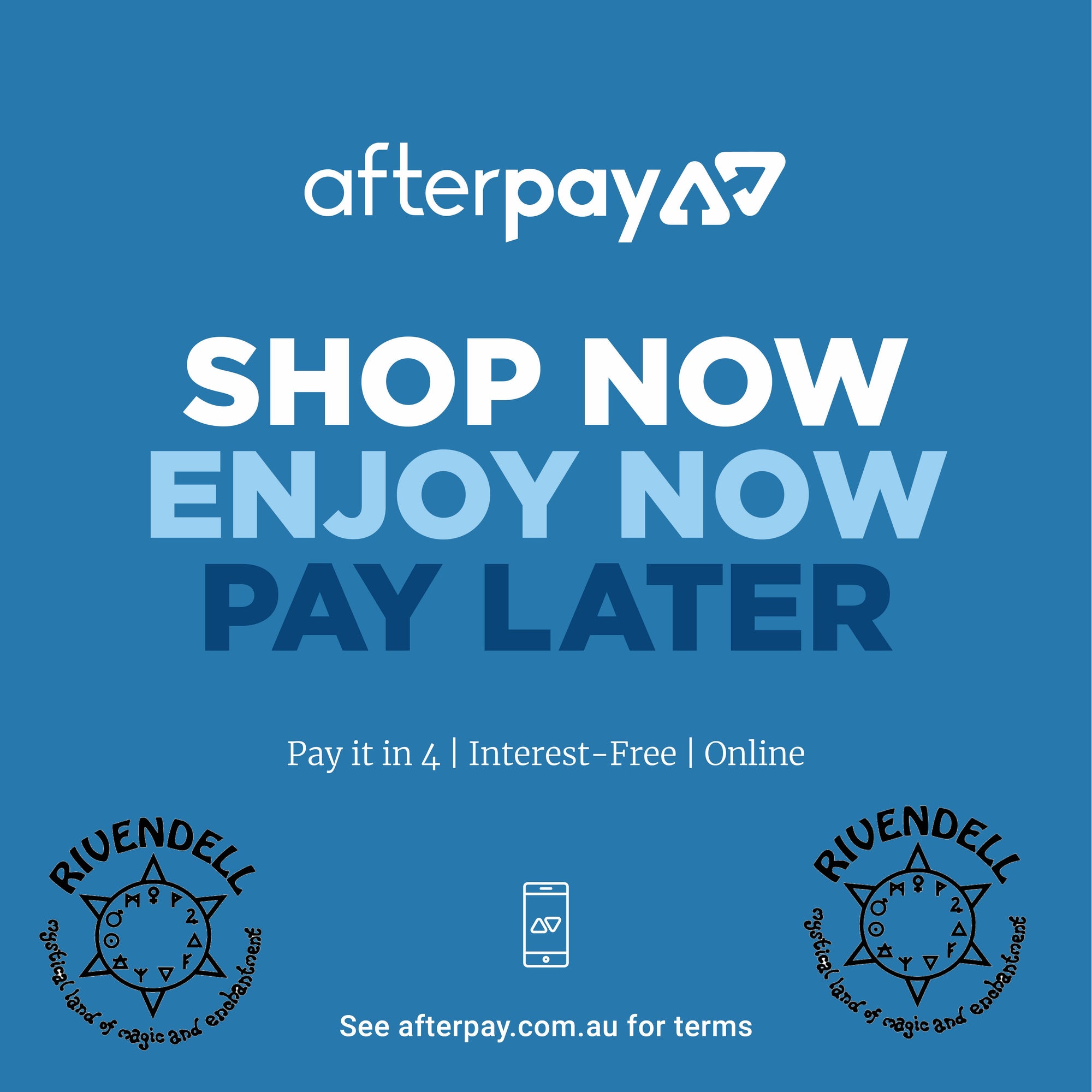 Huge new we're now accepting AfterPay!
