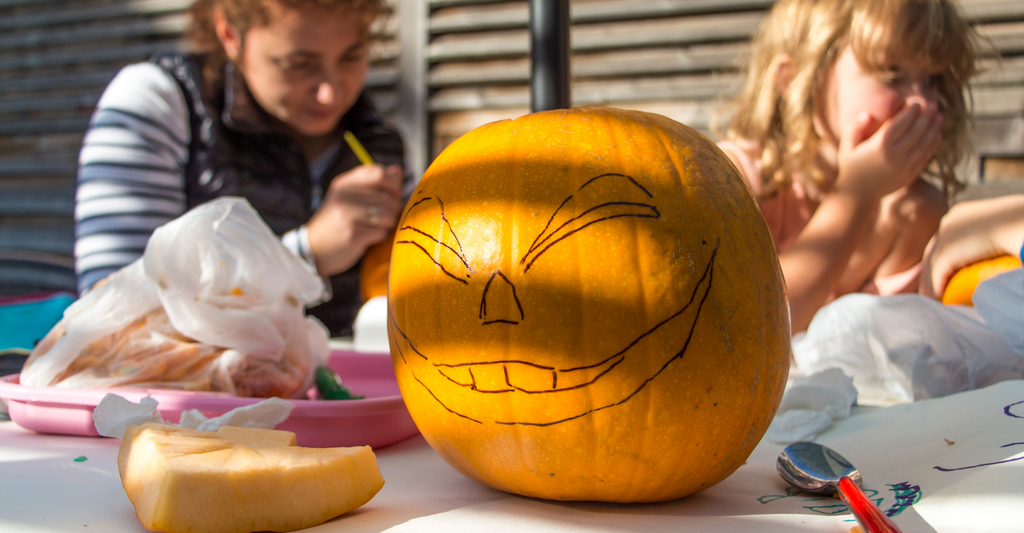 kids pumpkin carving