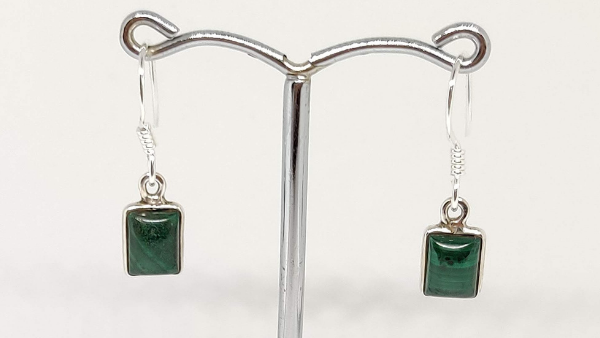 malachite earrings