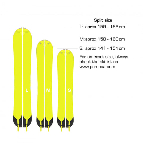 Pomoca Skin Size Chart