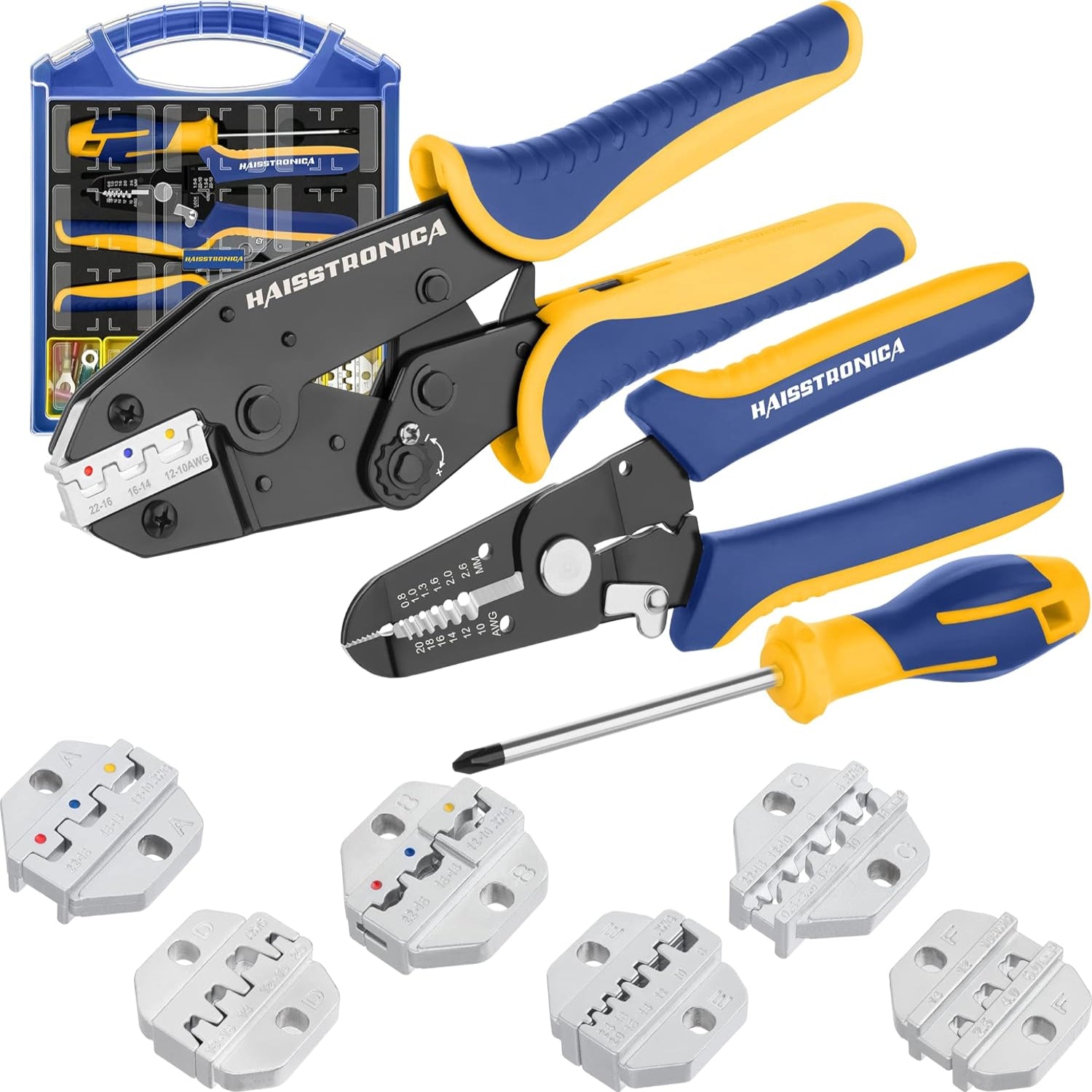Ratchet Wire Crimping Tool Set For Heat Shrink