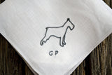 Customizable Dog Breed Silhouette Handkerchief