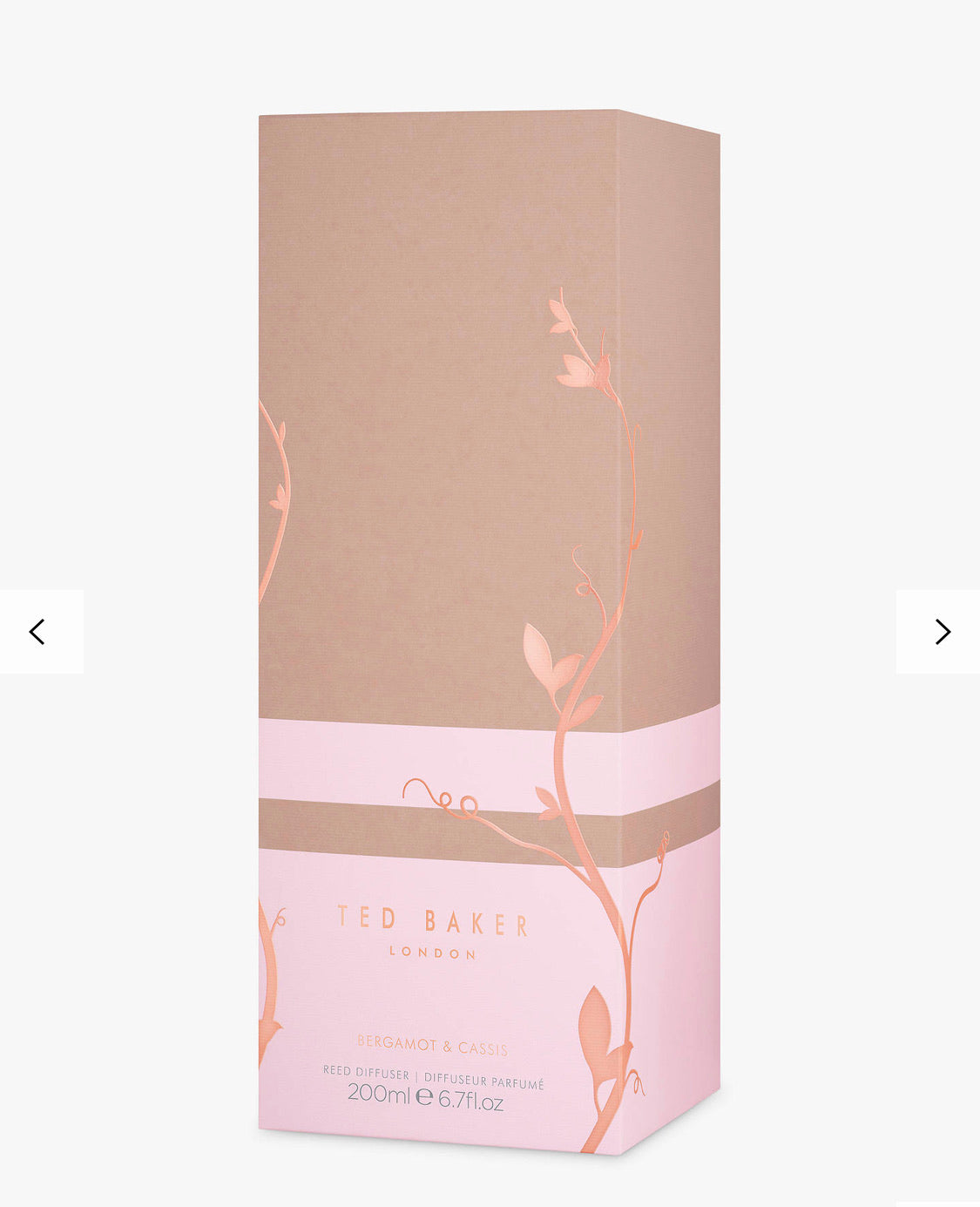 ted baker pink pepper & cedarwood reed diffuser 200ml