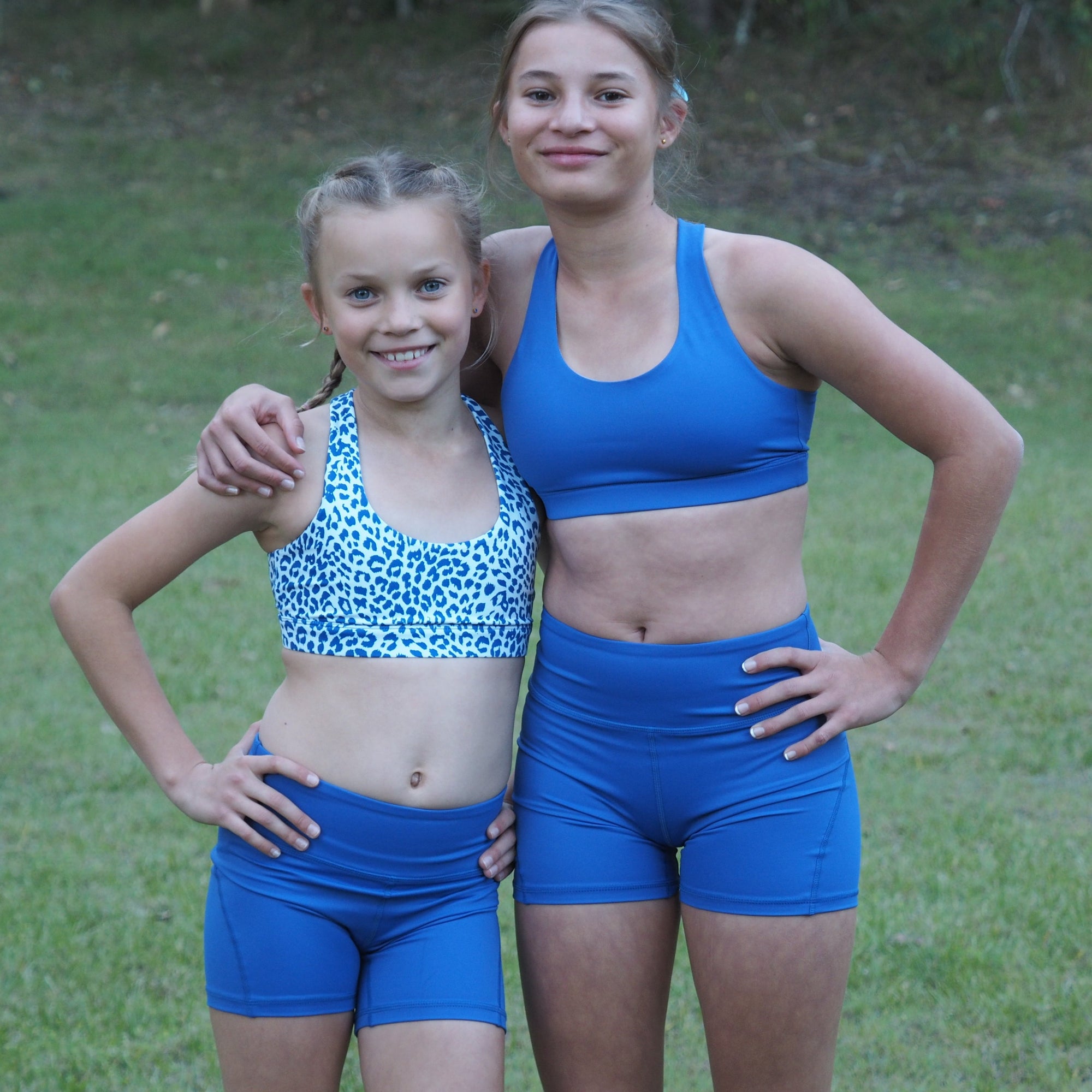 Girls Bike Shorts & Running Shorts - Blue - Impi Sportswear