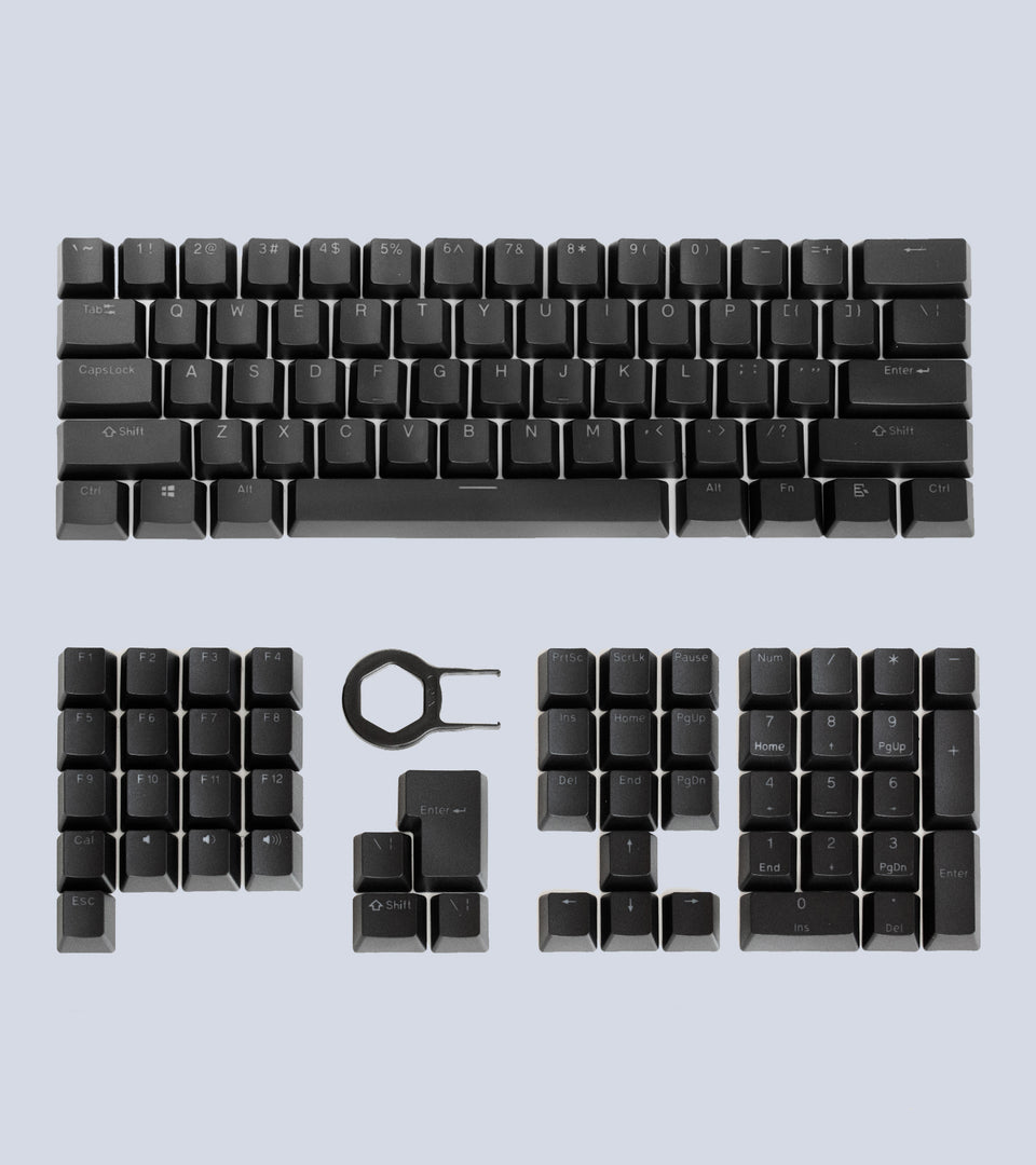 keycaps black and grey