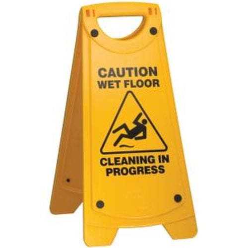 ED Oates Safety & PPE A/Frame Cleaning in Progress / Caution Wet Floor Sign