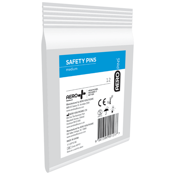 Aero Healthcare Safety Pins Assorted bag/12 ASP12