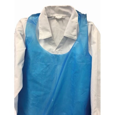 Allcare Safety & PPE Carton of 500 Allcare Apron Disposable Blue 18um