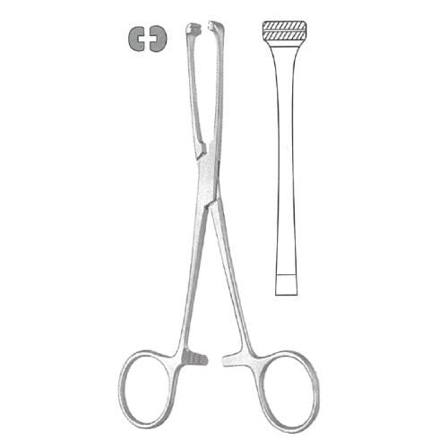 Professional Hospital Furnishings Forceps 20cm Allis Atraumatic Tissue Holding Forceps