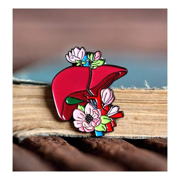 Codex Anatomicus Enamel Pin Anatomical Liver Pin