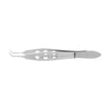 Professional Hospital Furnishings Forceps 82mm / Fine 7mm Angled Jaws Angled Corneal Tying Forceps