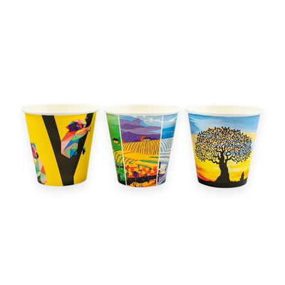 Sustain Disposable Cups Aqueous Hot Cup Single Wall 8oz Wide