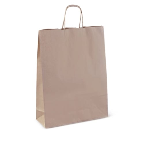 Detpak Bags & Takeaway Bag Carry Twisted Paper Handle Brown