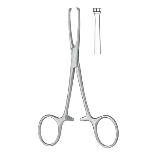 BBraun Forceps BBraun ALLIS-BABY Tissue Forceps 14 cm / 3x4 teeth