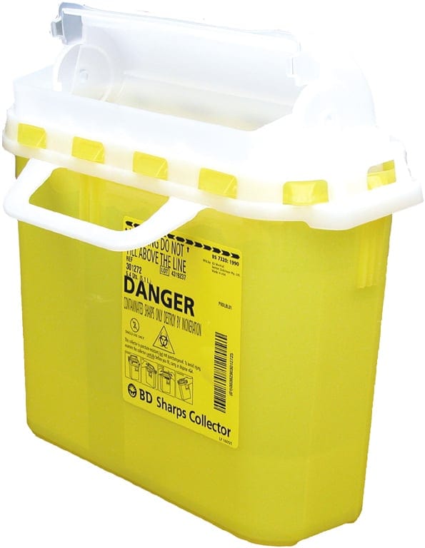 BD Medical Sharps Containers 5.1L / Next Generation / Yellow BD Sharps Collection Waste Bins