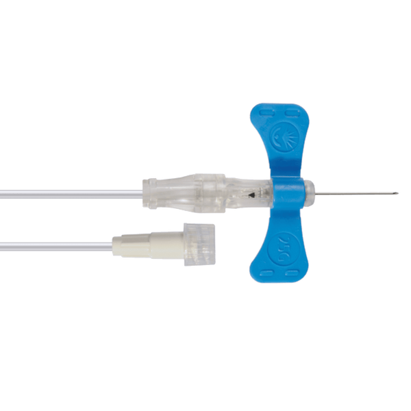 BD Medical Blood Collection Sets 25G (Orange) / Standard Push Button / Without Luer BD Vacutainer Winged Blood Collection Set