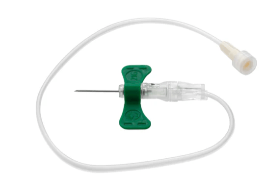 BD Medical Blood Collection Sets 21G (Green) / Standard Push Button / Without Luer BD Vacutainer Winged Blood Collection Set